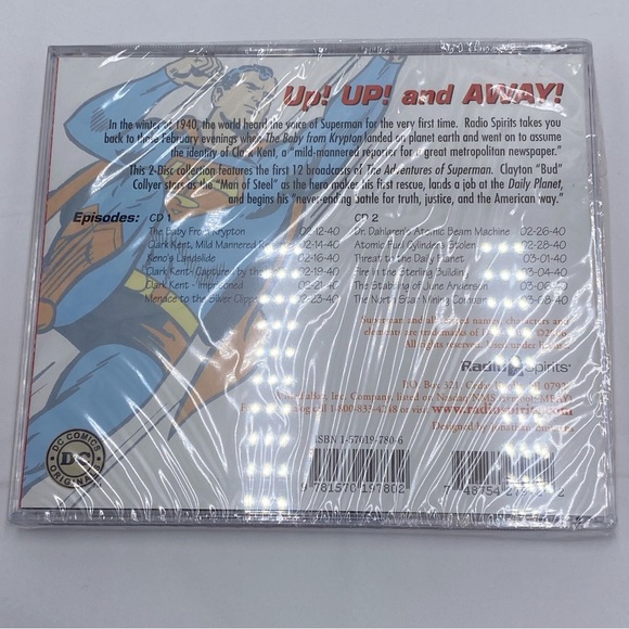 SUPERMAN UP! UP! and AWAY! 2 Disc CD Collection Radio Broadcast +Trading Card - Picture 3 of 6